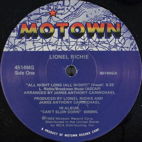 Hoes van All Night Long (All Night) door Lionel Richie